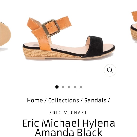 Black & brown leather sandals — Eric Michael - Picture 6 of 7